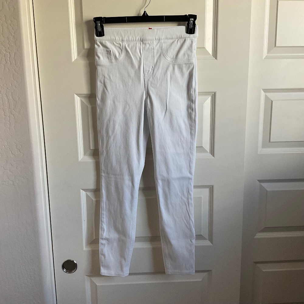 SPANX White Tummy Control Pull On Jeggings - Size Small